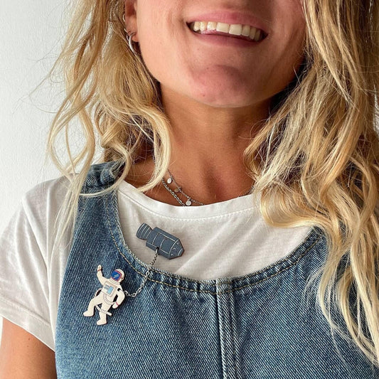 Paired Brooches: Apollo 11