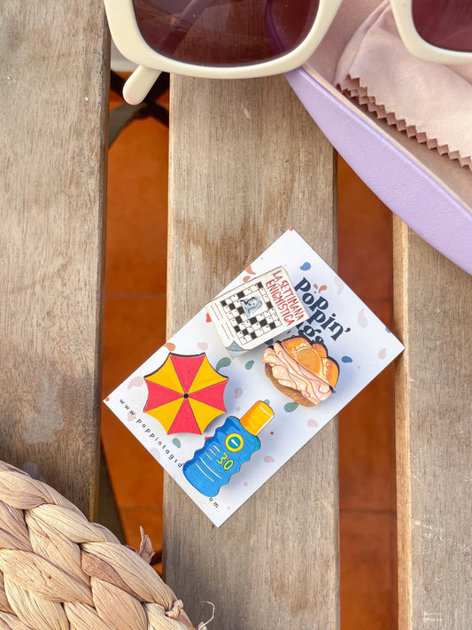 Brooches in set: Italian Summer Beach Edition