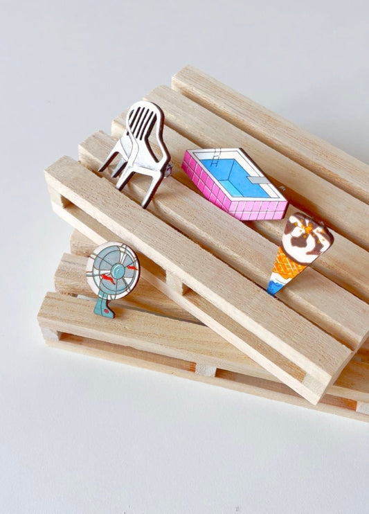 Brooches in set: Italian Summer City Edition