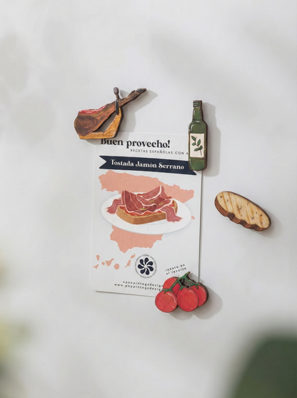 Magnets set: Spanish Recipes
