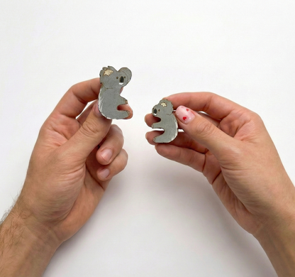 Paired Brooches: Koala
