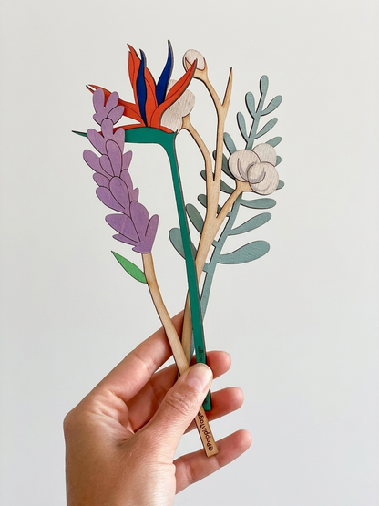 Wooden Wall Flowers