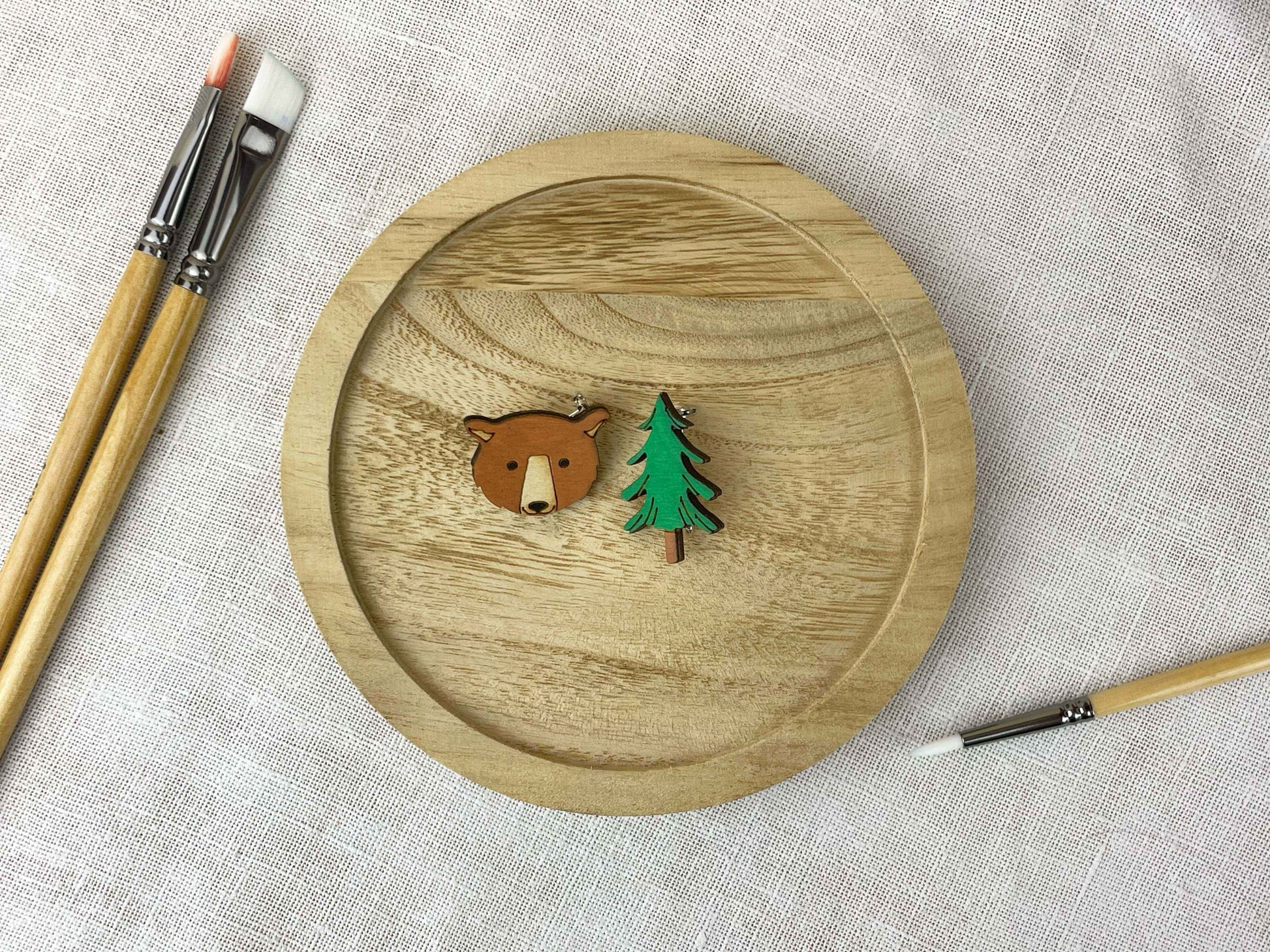 Paired Brooches: Forest