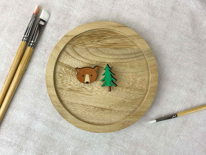 Paired Brooches: Forest