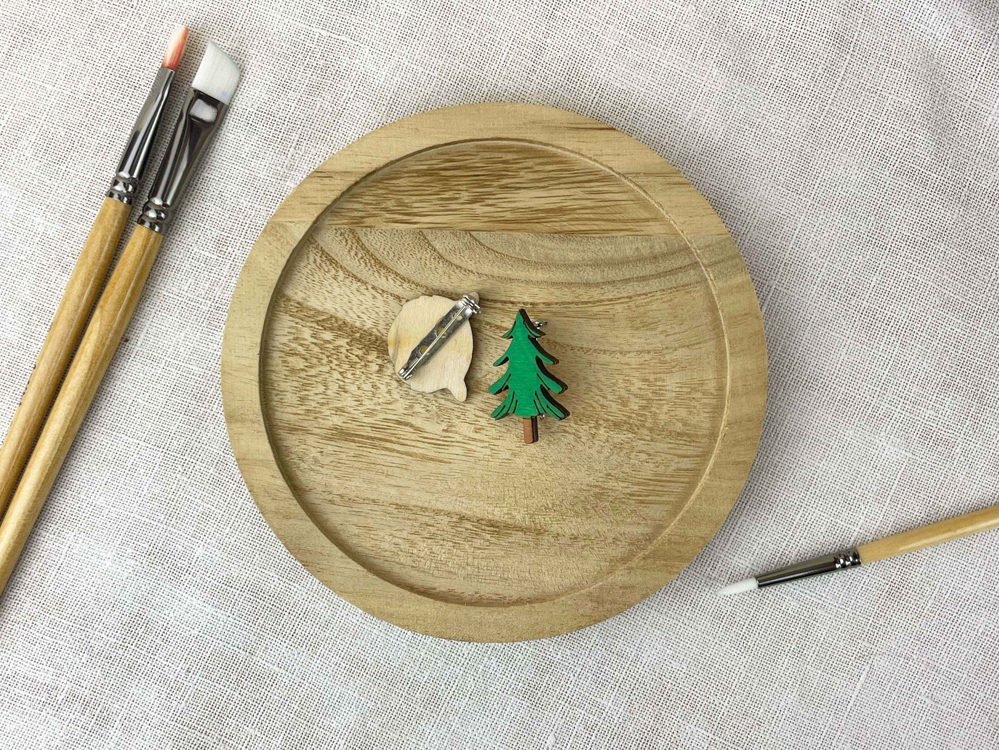 Paired Brooches: Forest