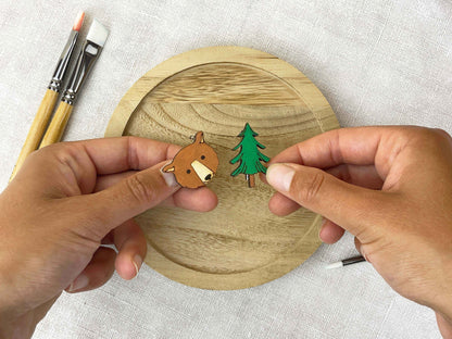 Paired Brooches: Forest