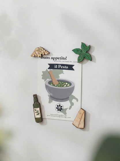Magnets set: Italian Recipes