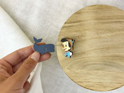 Paired Brooches: Pinocchio