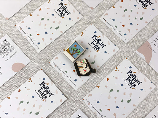 Paired Brooches: Polaroid