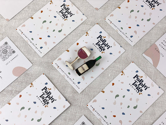 Paired Brooches: Wine