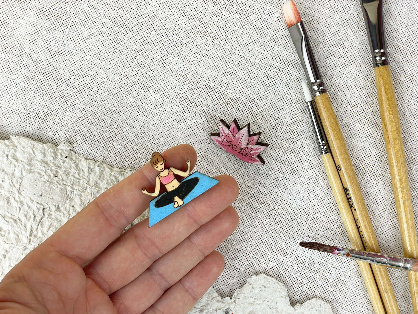 Paired Brooches: Yoga